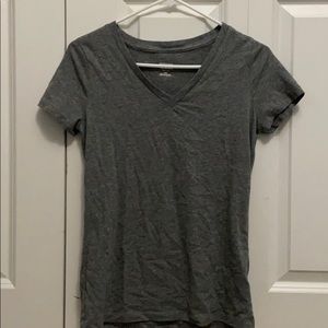 Grey V-neck T-shirt